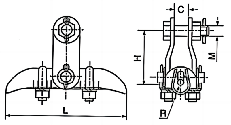 XGU-F Series anti-wear type suspension clamp